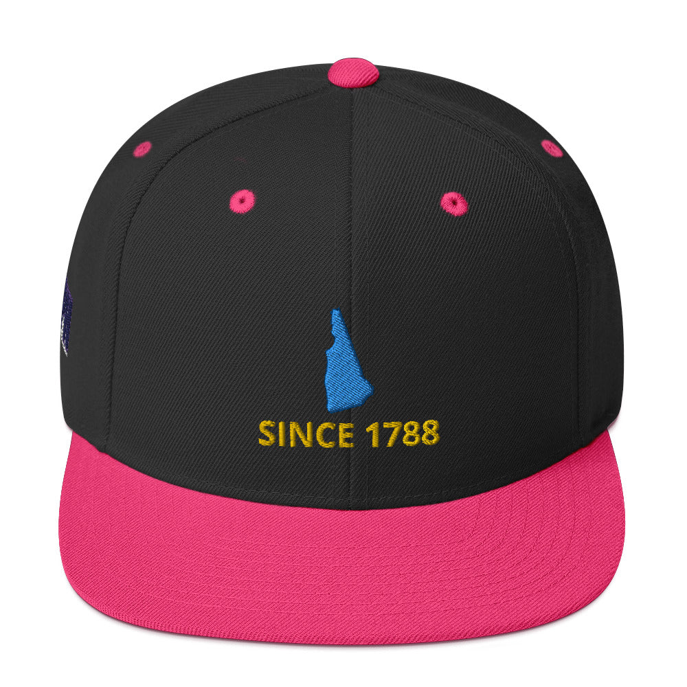 New Hampshire Flat Bill Since 1788 Snapback Hat