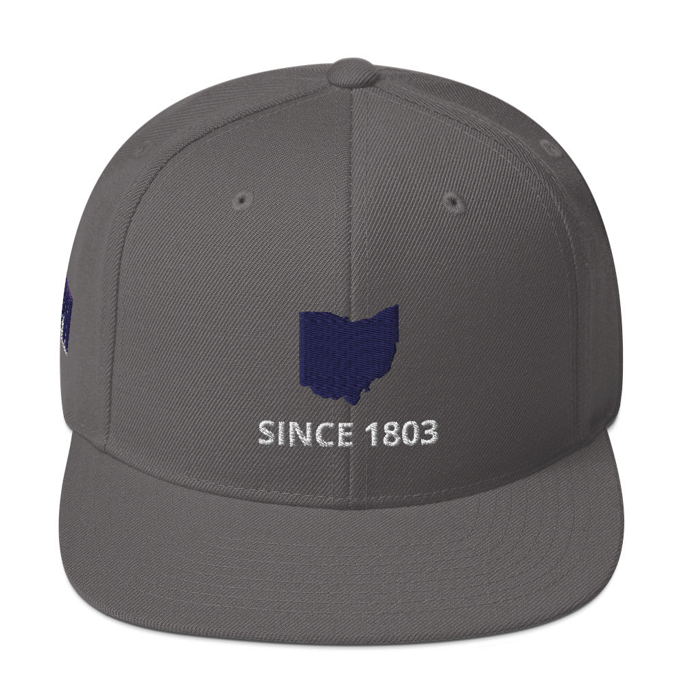 Ohio Since 1803 Flat Bill Snapback Hat