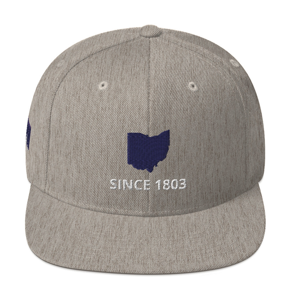 Ohio Since 1803 Flat Bill Snapback Hat