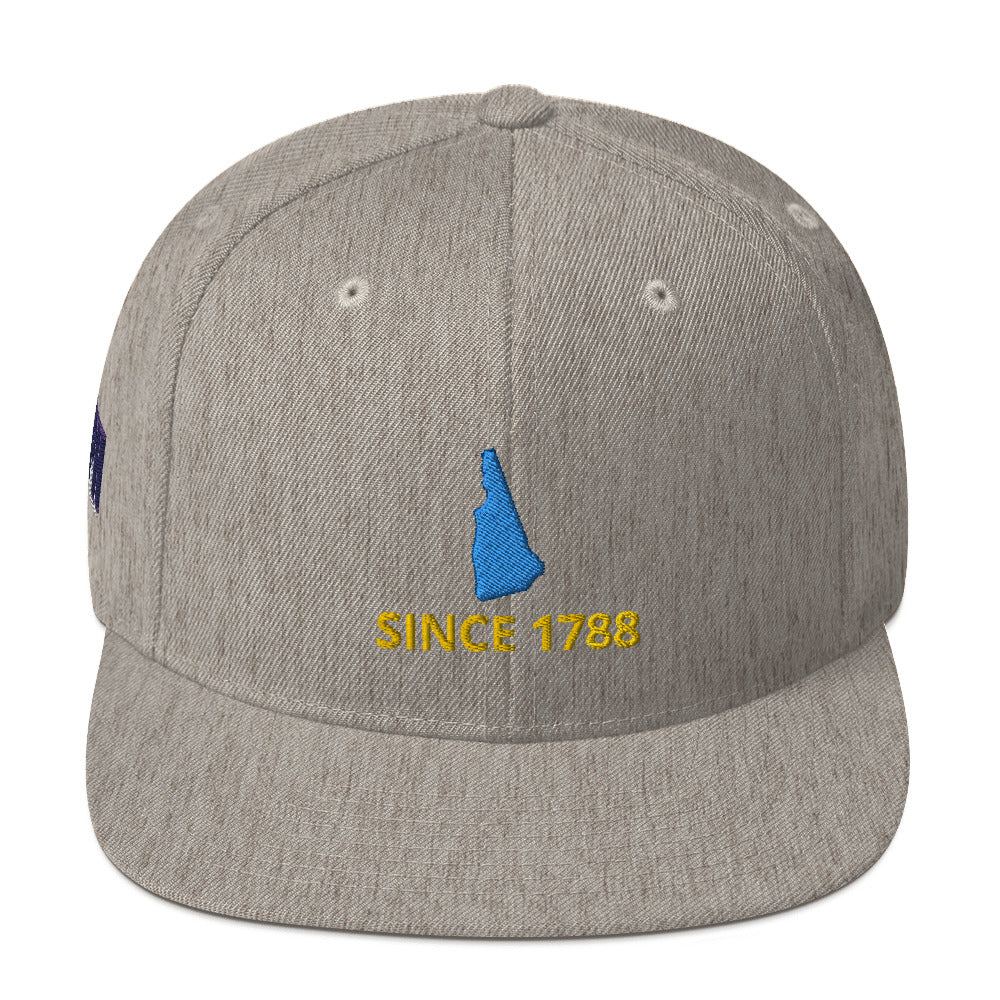New Hampshire Flat Bill Since 1788 Snapback Hat