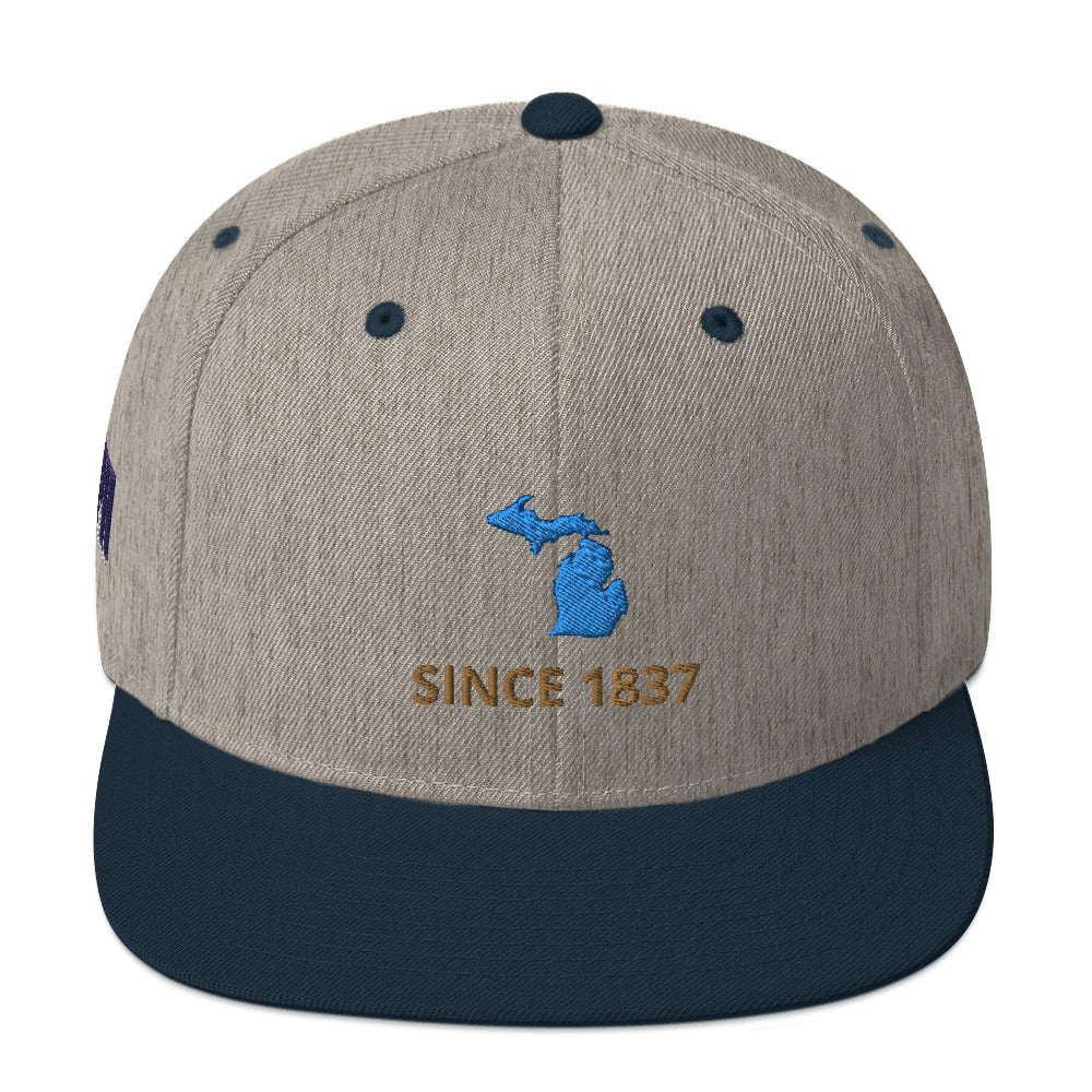 Michigan Since 1837 Snapback Hat