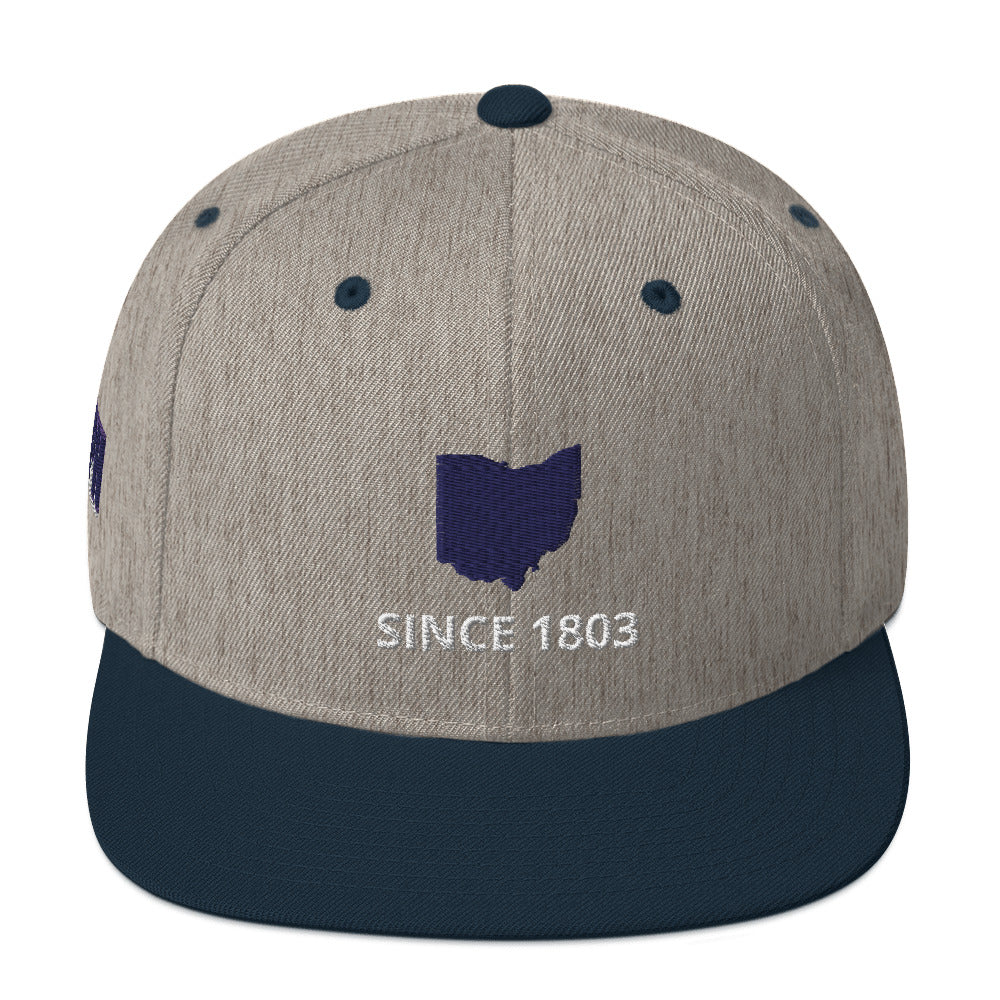 Ohio Since 1803 Flat Bill Snapback Hat