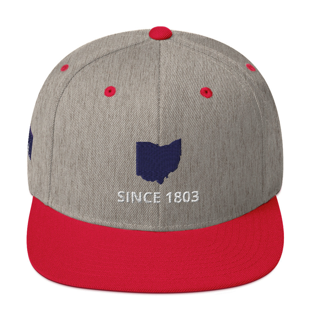 Ohio Since 1803 Flat Bill Snapback Hat