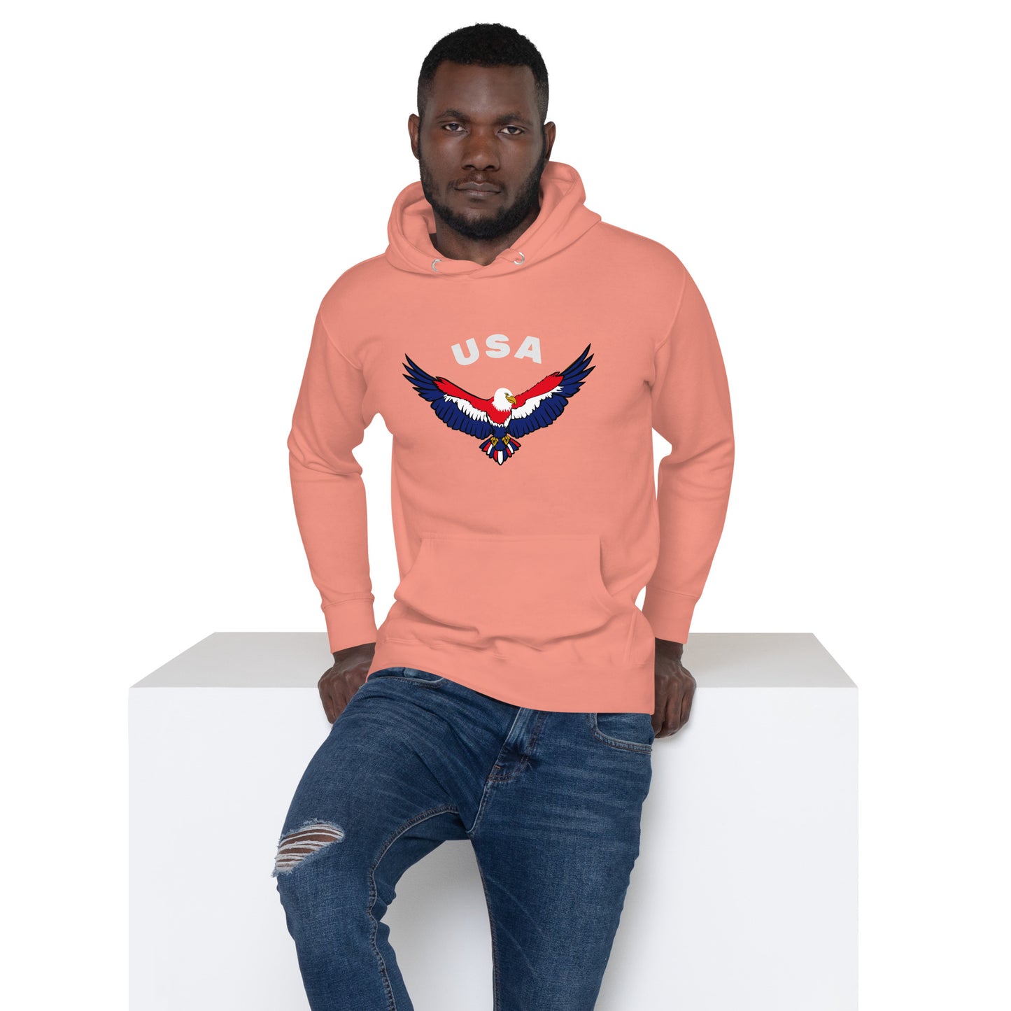 USA Eagle in Flight Unisex Hoodie
