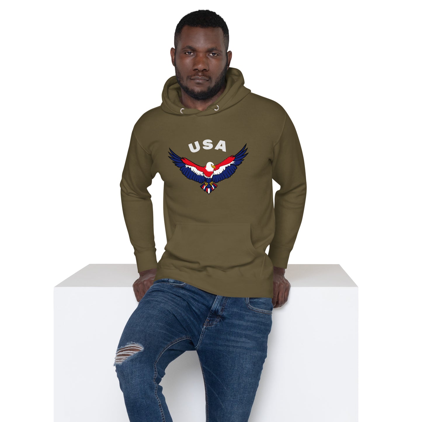 USA Eagle in Flight Unisex Hoodie
