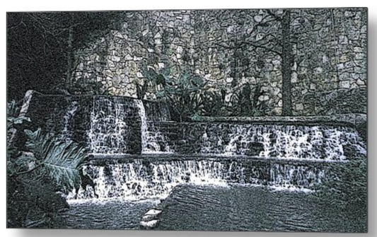 Behold the Waterfall Premium Metal Print