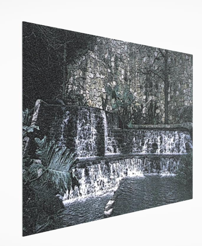 Behold the Waterfall Premium Metal Print