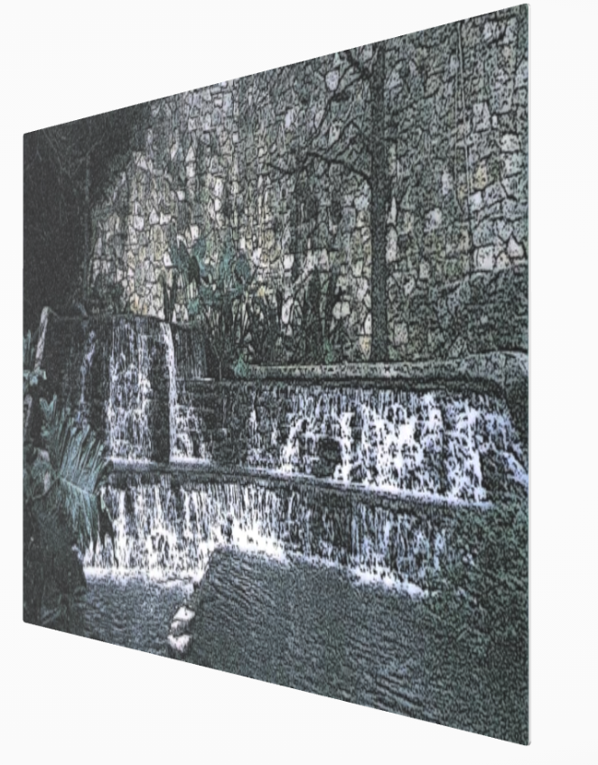 Behold the Waterfall Premium Metal Print