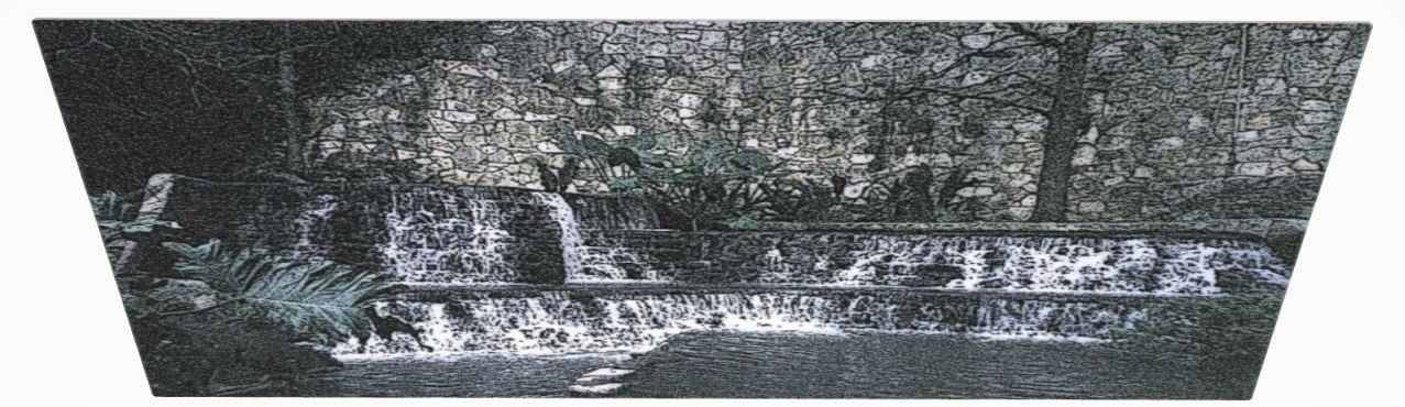 Behold the Waterfall Premium Metal Print