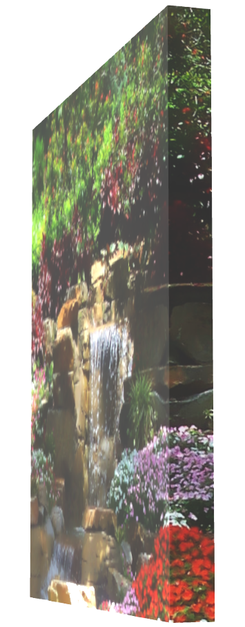 Garden Waterfalls on Canvas