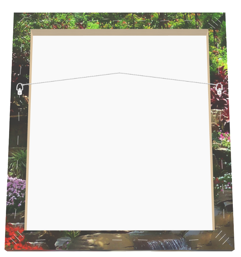 Garden Waterfalls on Canvas