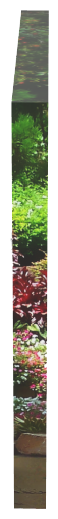 Garden Waterfalls on Canvas
