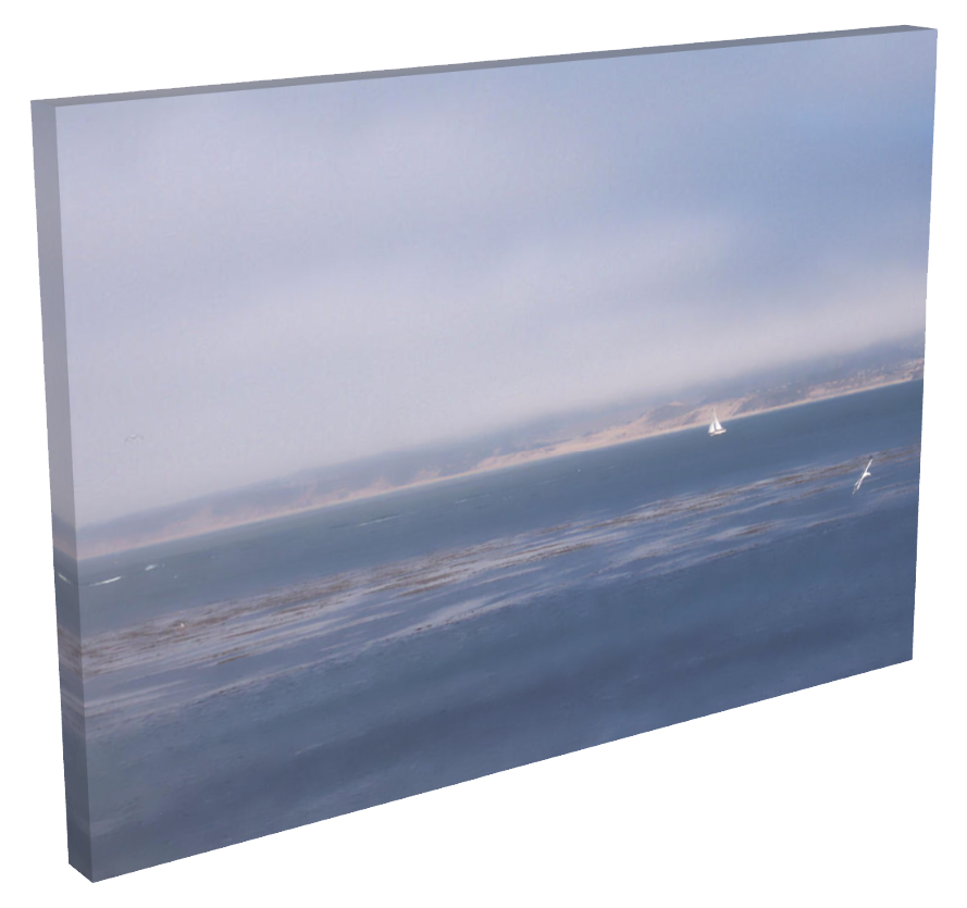 Solo Sail in Monterey Bay Premium Canvas Art