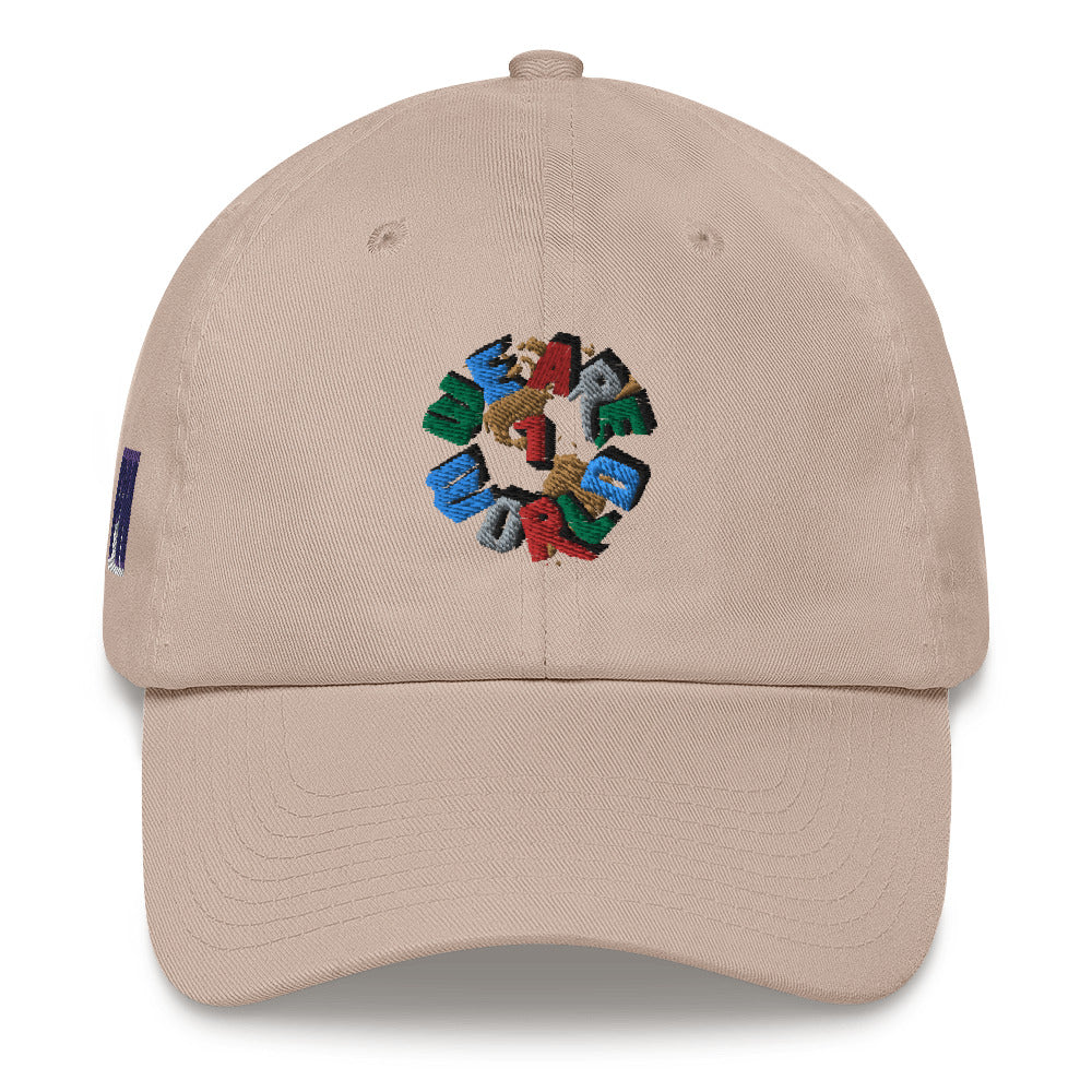 We Are One World Embroidered Cap