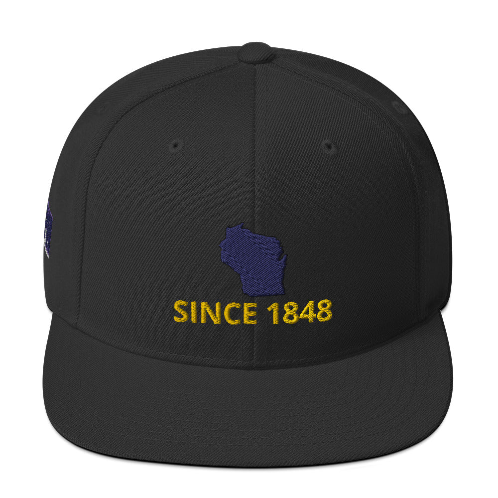 Wisconsin Since 1848 Snapback Hat