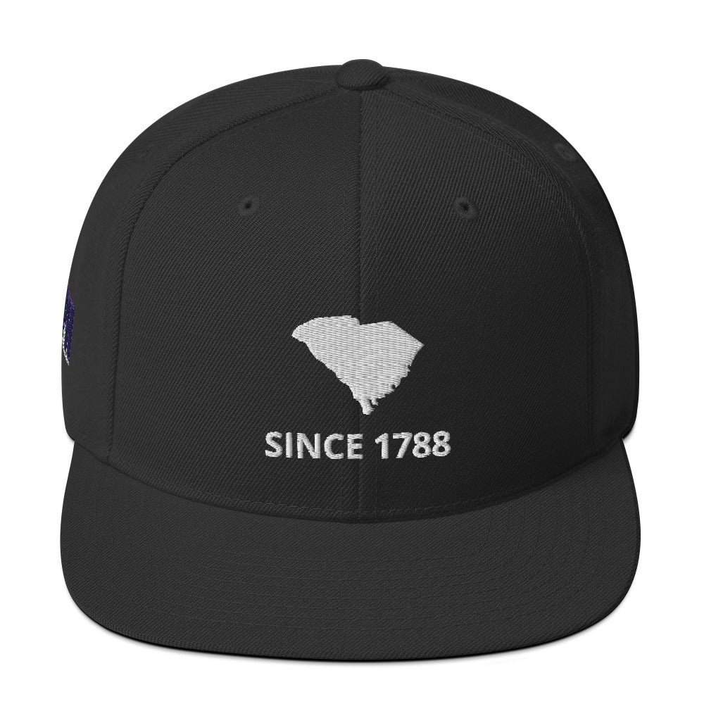 South Carolina Since 1788 Flat Bill Snapback Hat