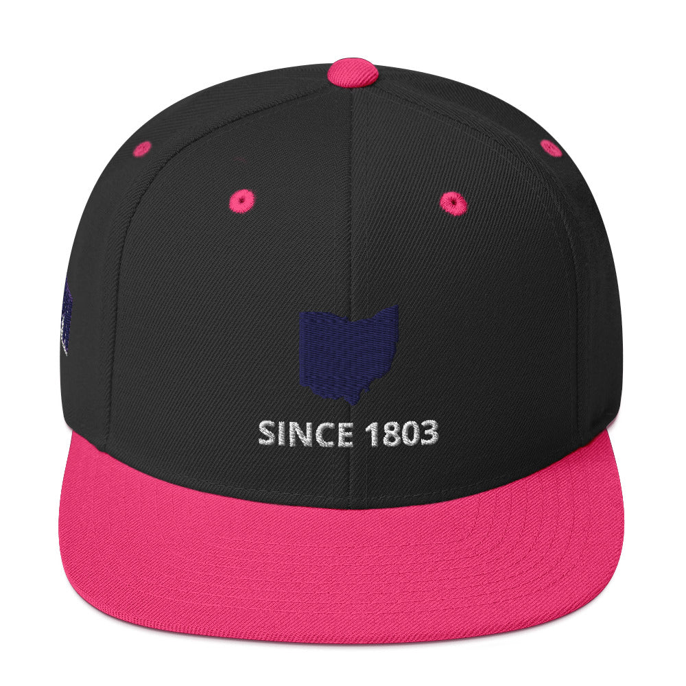 Ohio Since 1803 Flat Bill Snapback Hat