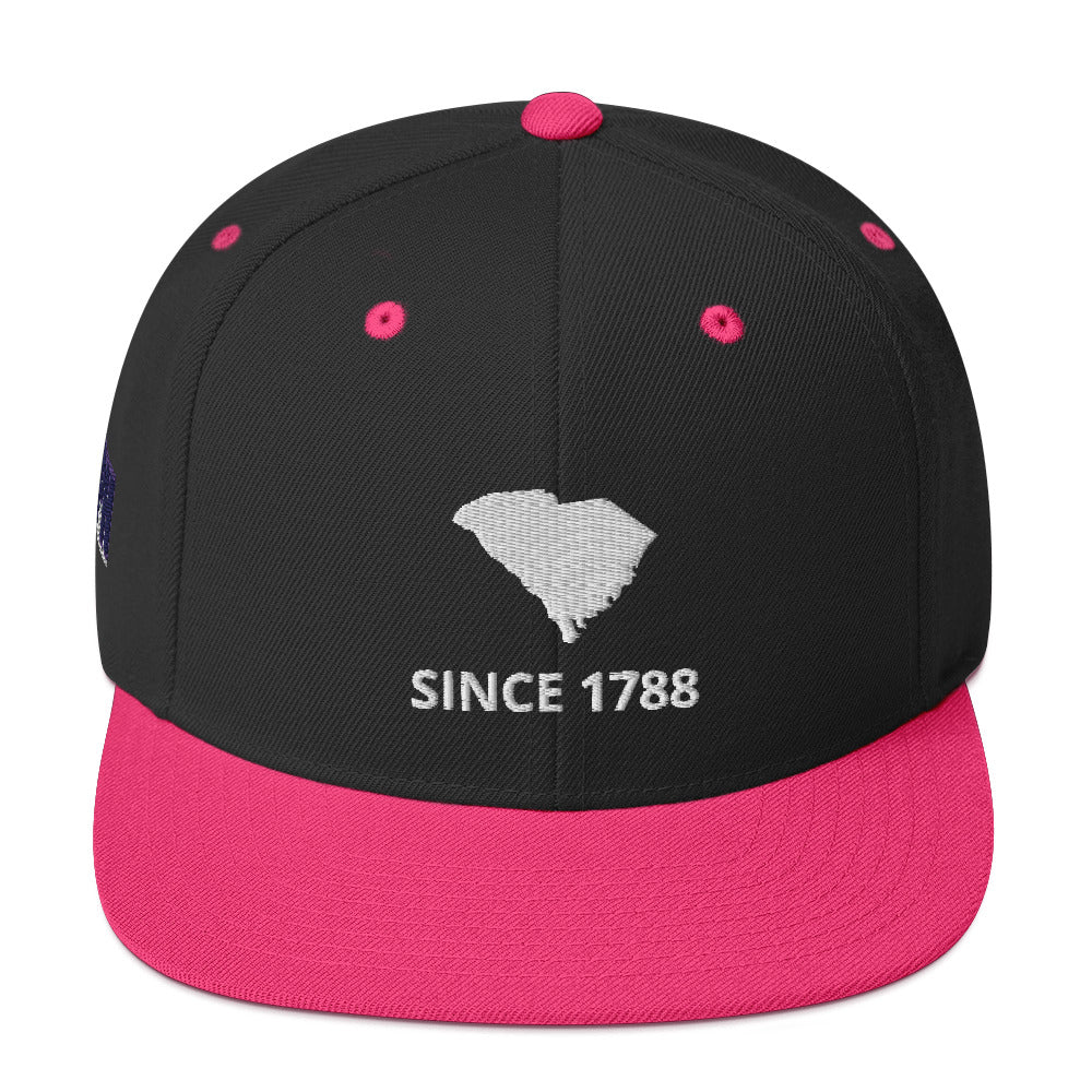 South Carolina Since 1788 Flat Bill Snapback Hat