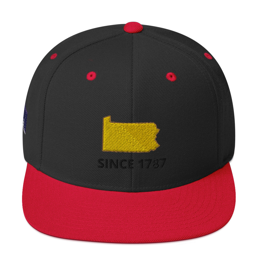 Pennsylvania Since 1787 Flat Bill Snapback Hat