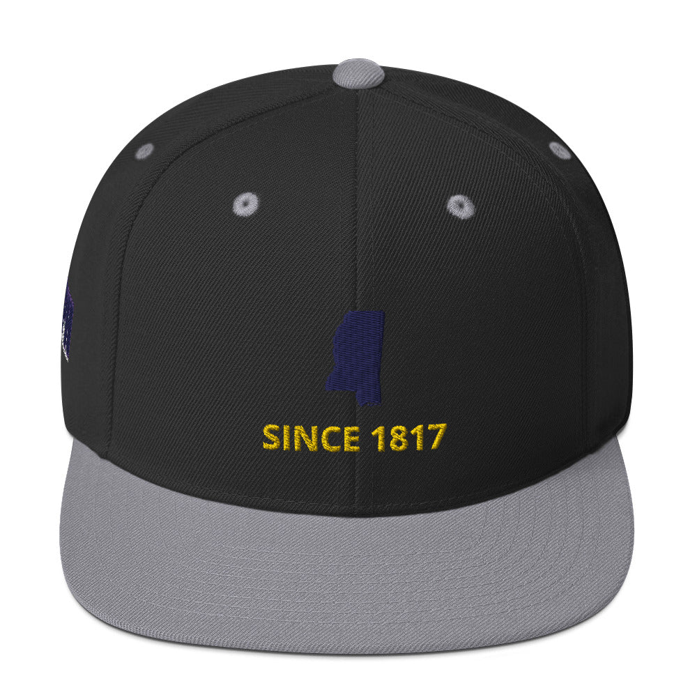 Mississippi Since 1817 Flat Bill Snapback Hat