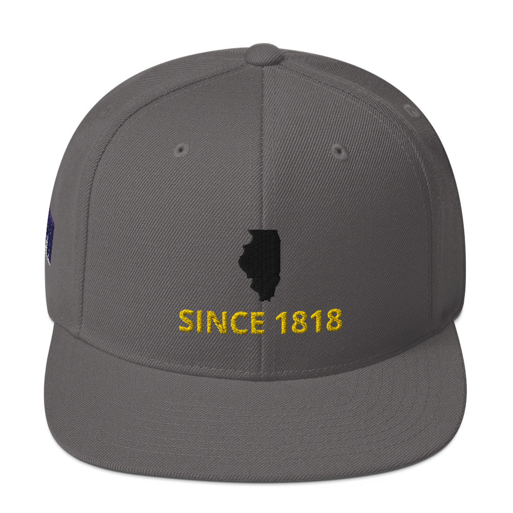 Illinois Since 1818 Snapback Hat