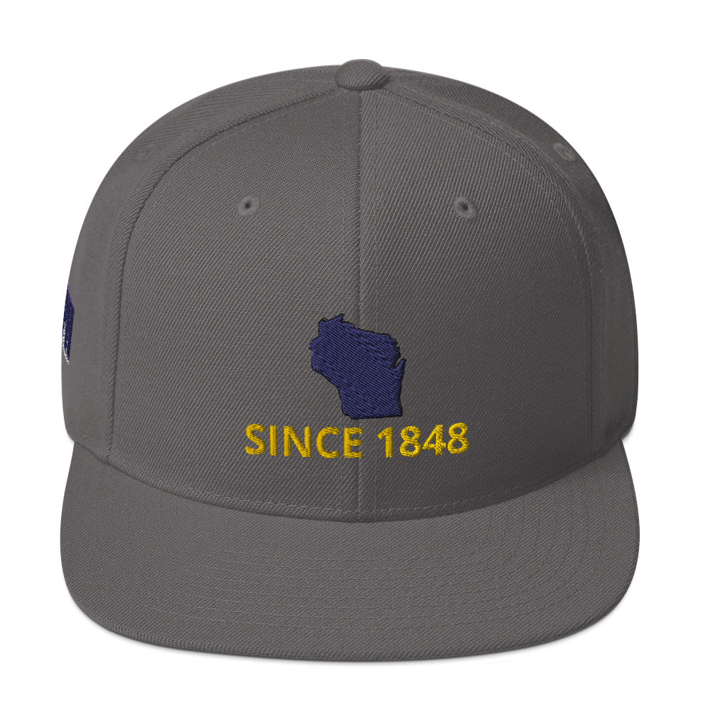 Wisconsin Since 1848 Snapback Hat