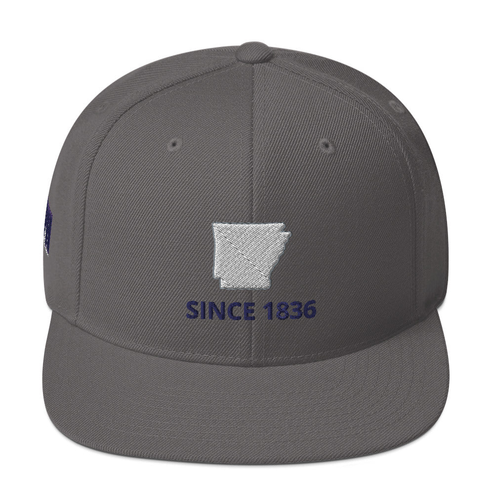 Arkansas Since 1836 Snapback Hat