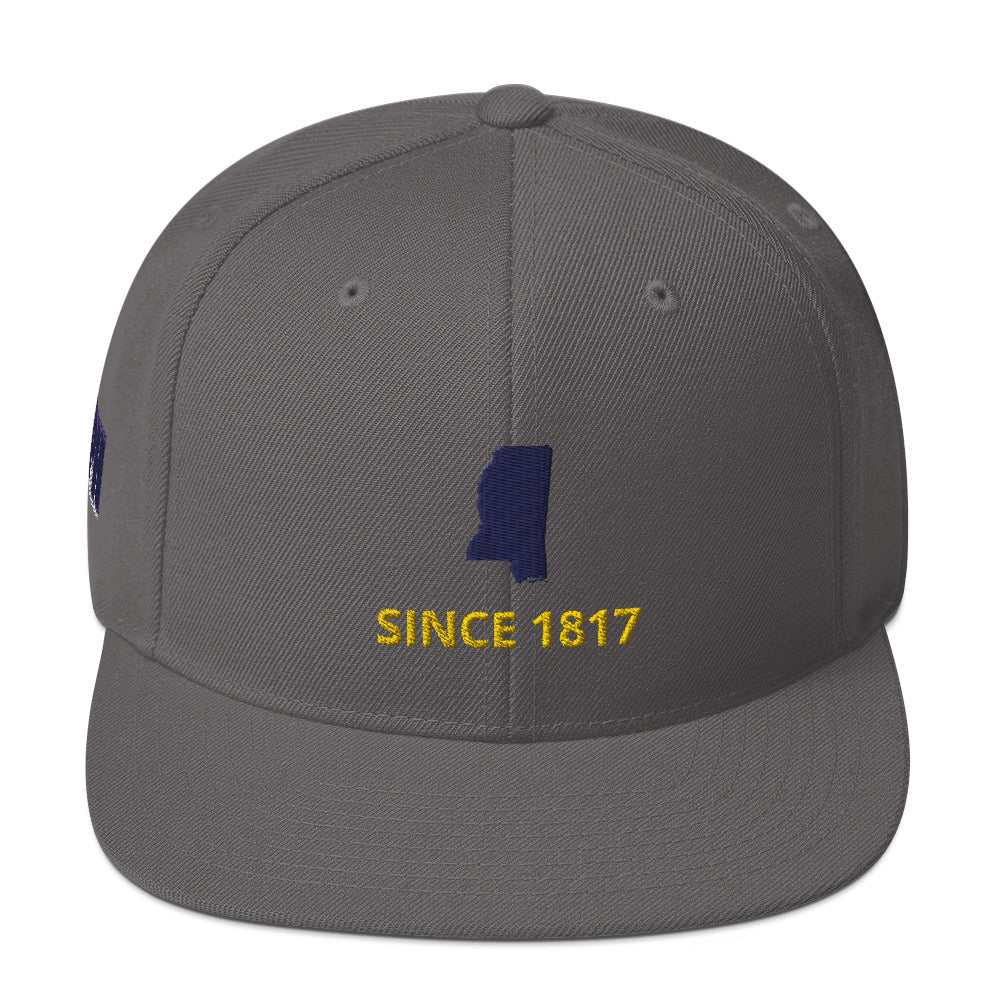 Mississippi Since 1817 Flat Bill Snapback Hat