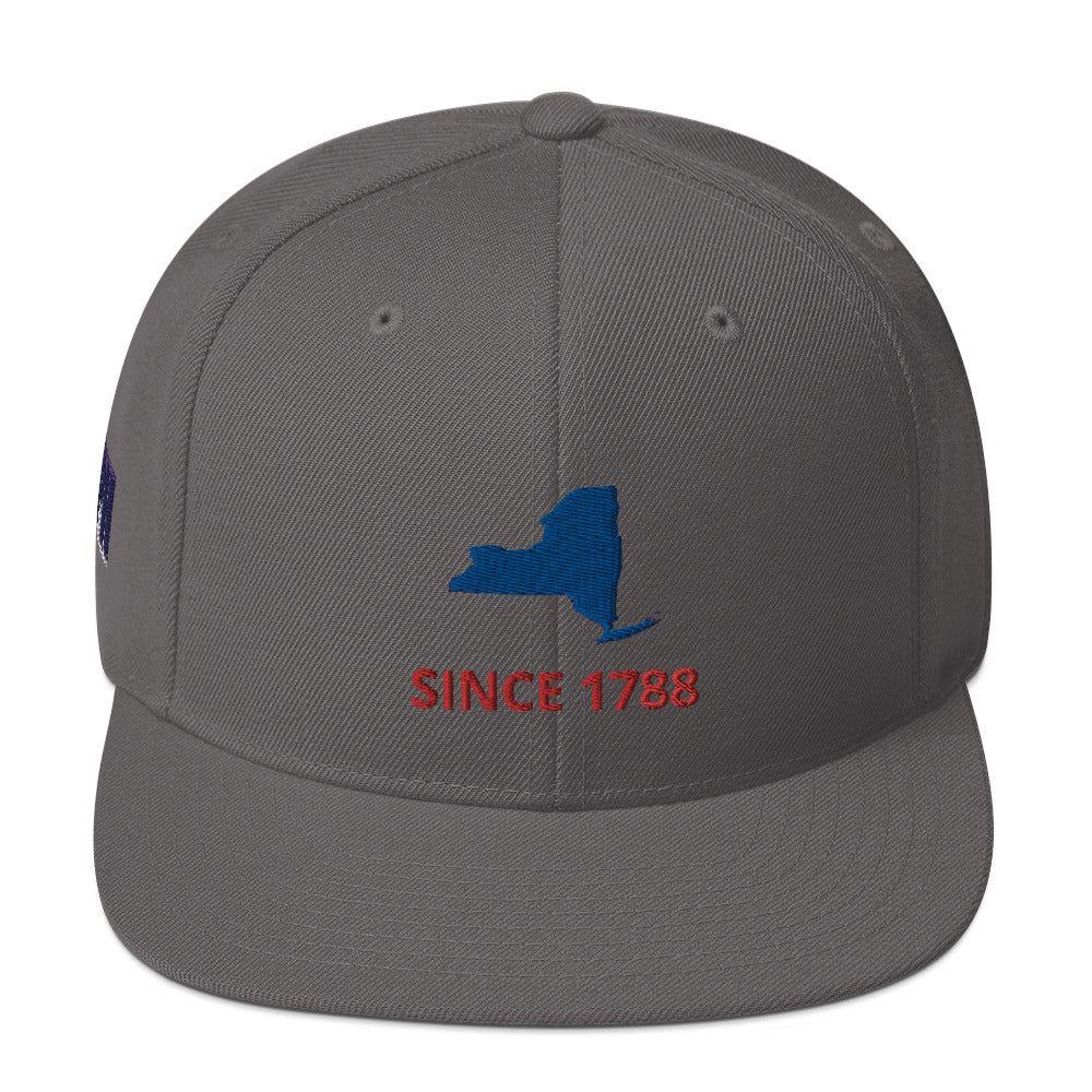 New York Since 1788 Flat Bill Snapback Hat