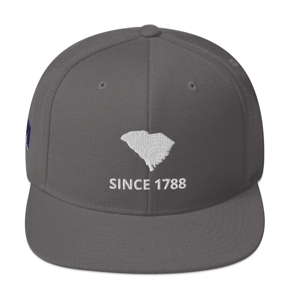 South Carolina Since 1788 Flat Bill Snapback Hat