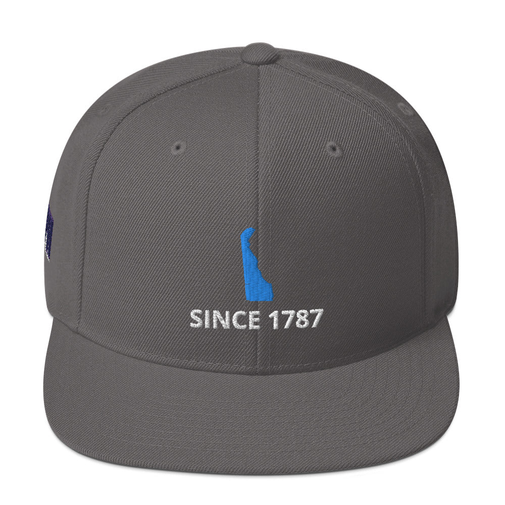 Delaware Since 1787 Flat Bill Snapback Hat