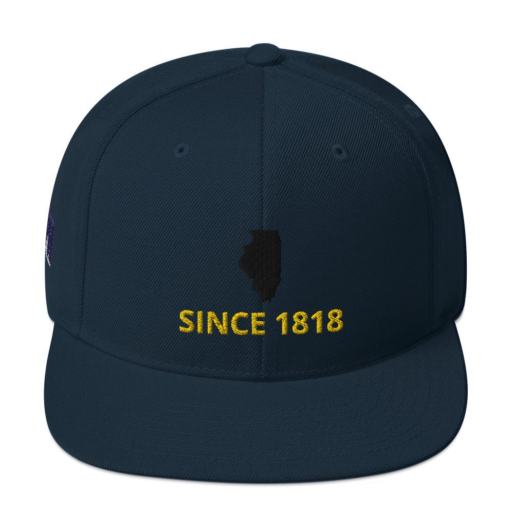 Illinois Since 1818 Snapback Hat