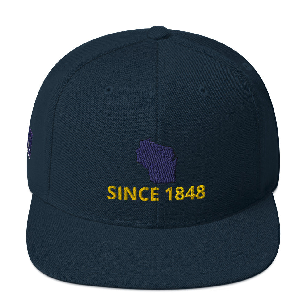 Wisconsin Since 1848 Snapback Hat