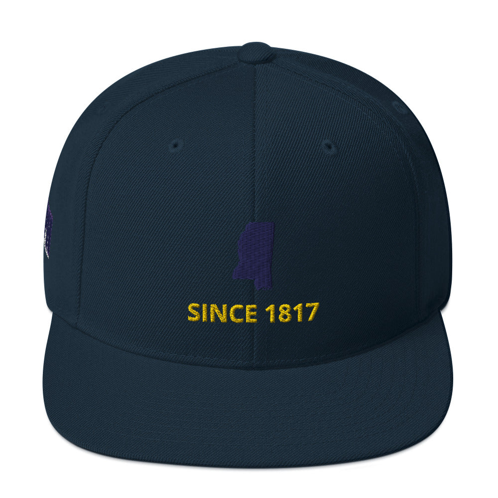 Mississippi Since 1817 Flat Bill Snapback Hat