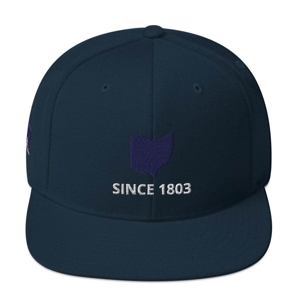 Ohio Since 1803 Flat Bill Snapback Hat