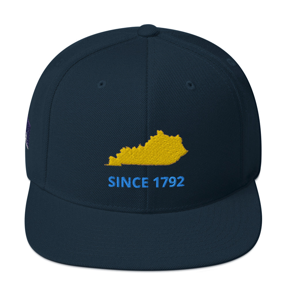 Kentucky Since 1792 Flat Bill Snapback Hat