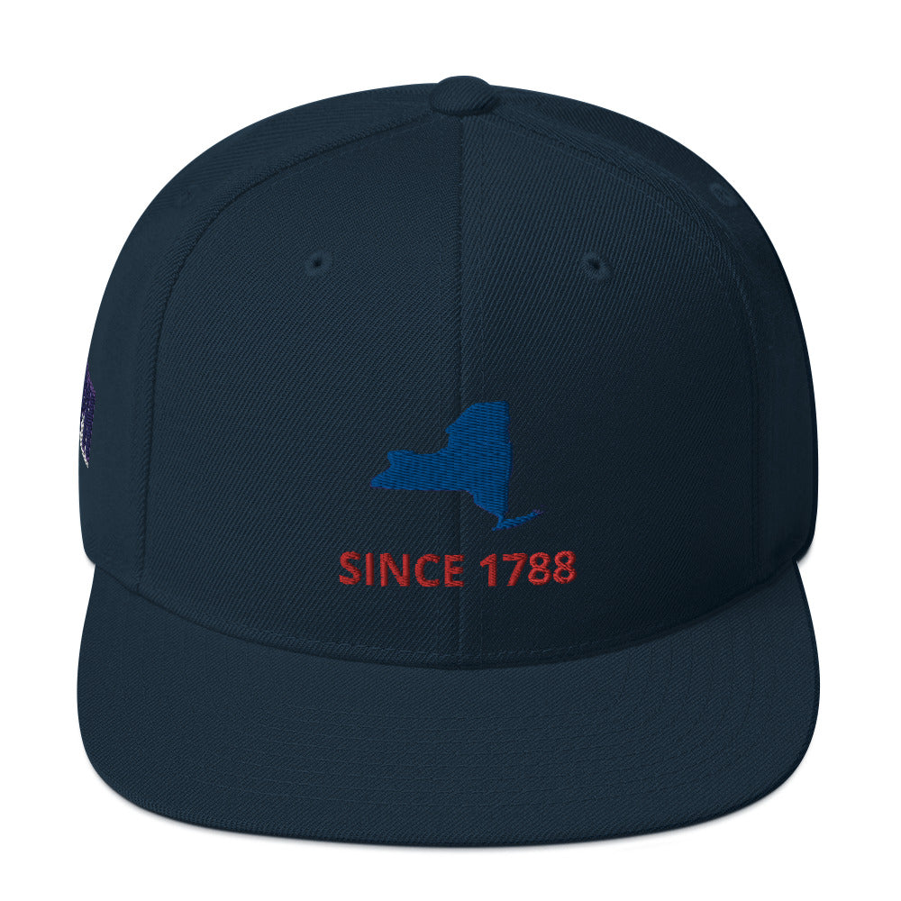 New York Since 1788 Flat Bill Snapback Hat