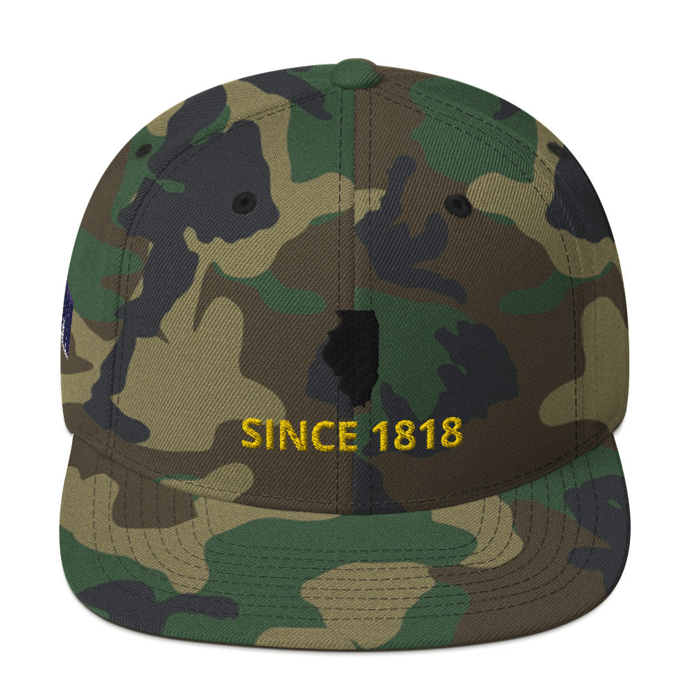 Illinois Since 1818 Snapback Hat