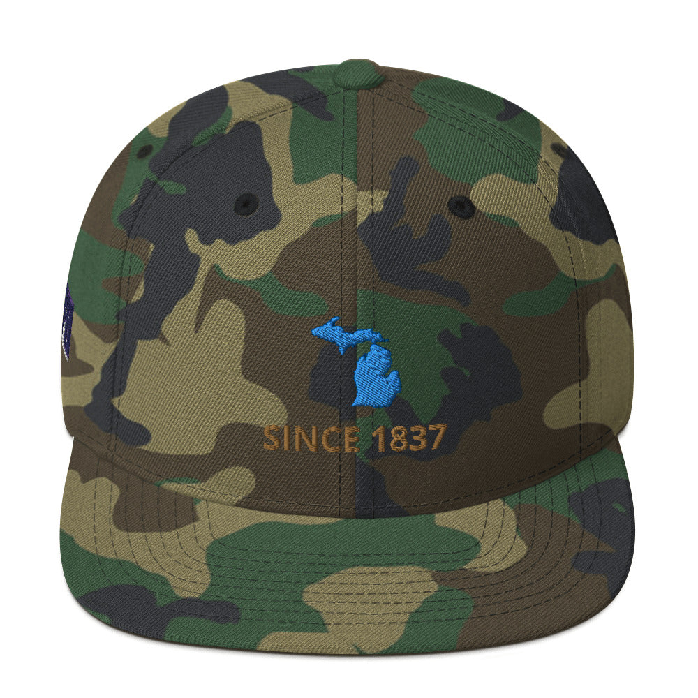 Michigan Since 1837 Snapback Hat