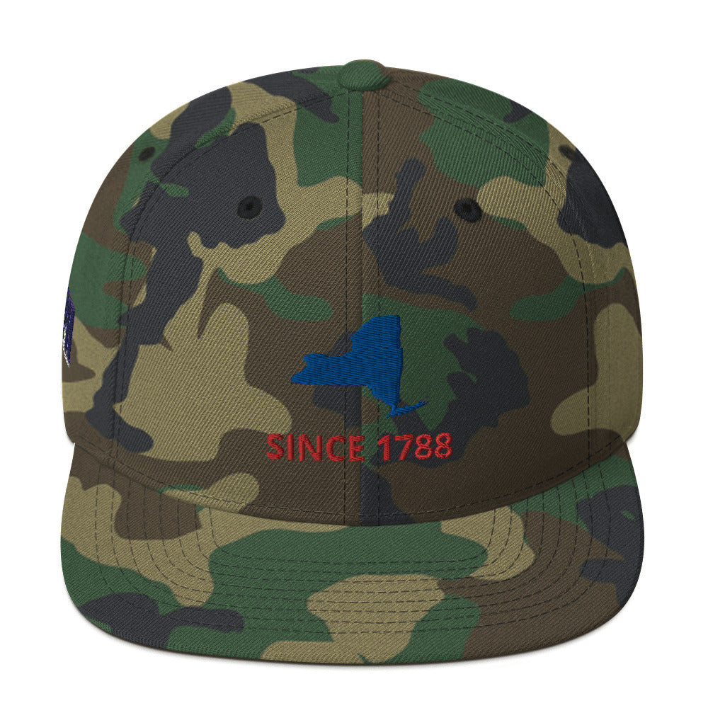 New York Since 1788 Flat Bill Snapback Hat