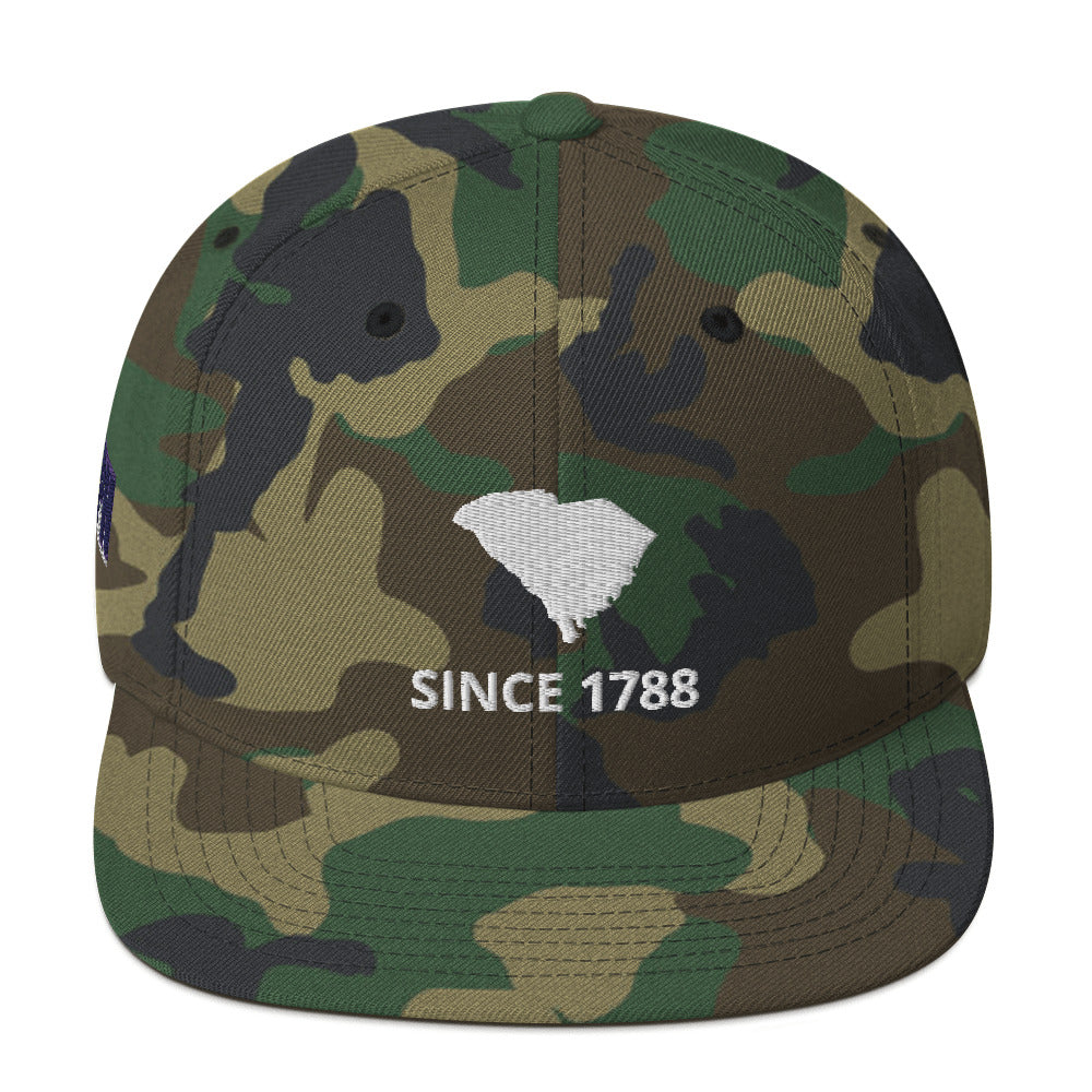 South Carolina Since 1788 Flat Bill Snapback Hat