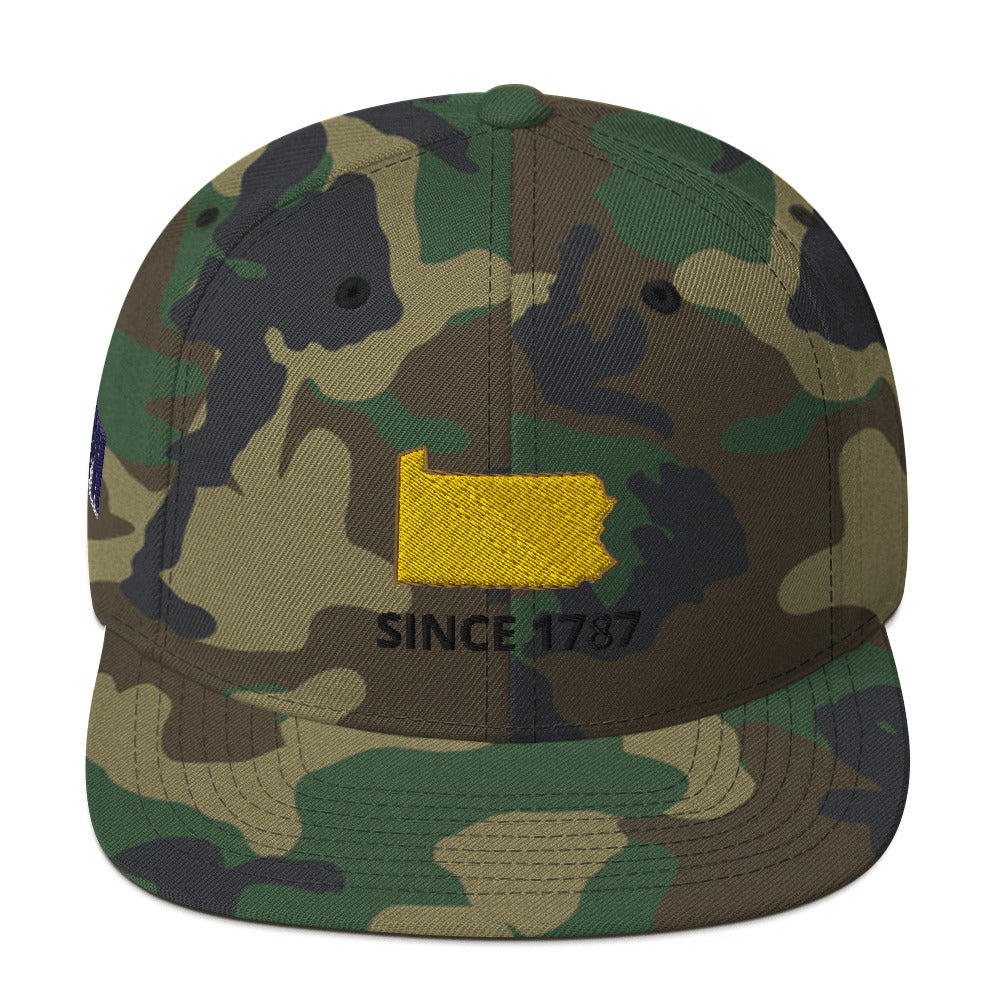 Pennsylvania Since 1787 Flat Bill Snapback Hat