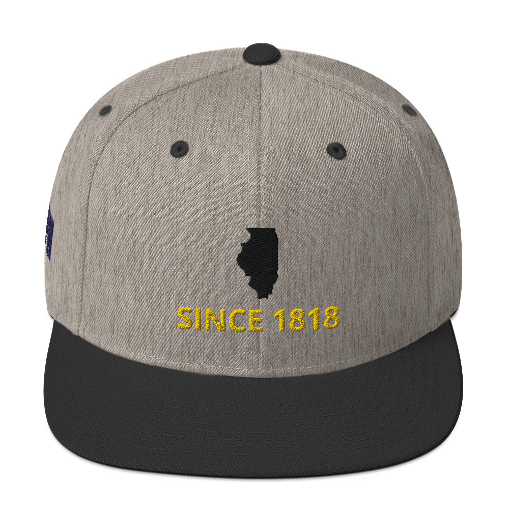 Illinois Since 1818 Snapback Hat