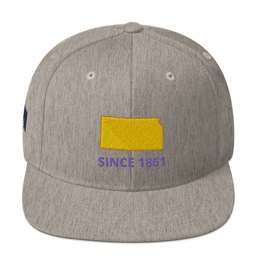 Kansas Since 1861 Snapback Hat