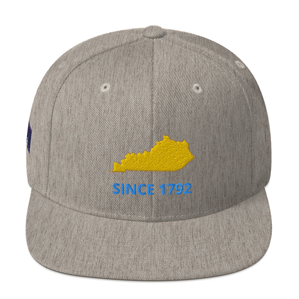 Kentucky Since 1792 Flat Bill Snapback Hat