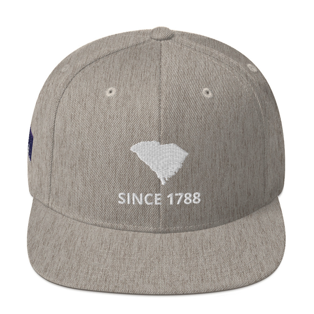 South Carolina Since 1788 Flat Bill Snapback Hat