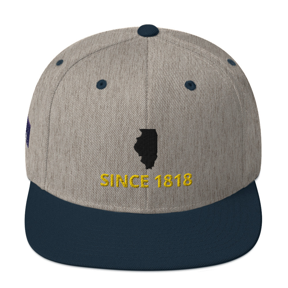 Illinois Since 1818 Snapback Hat