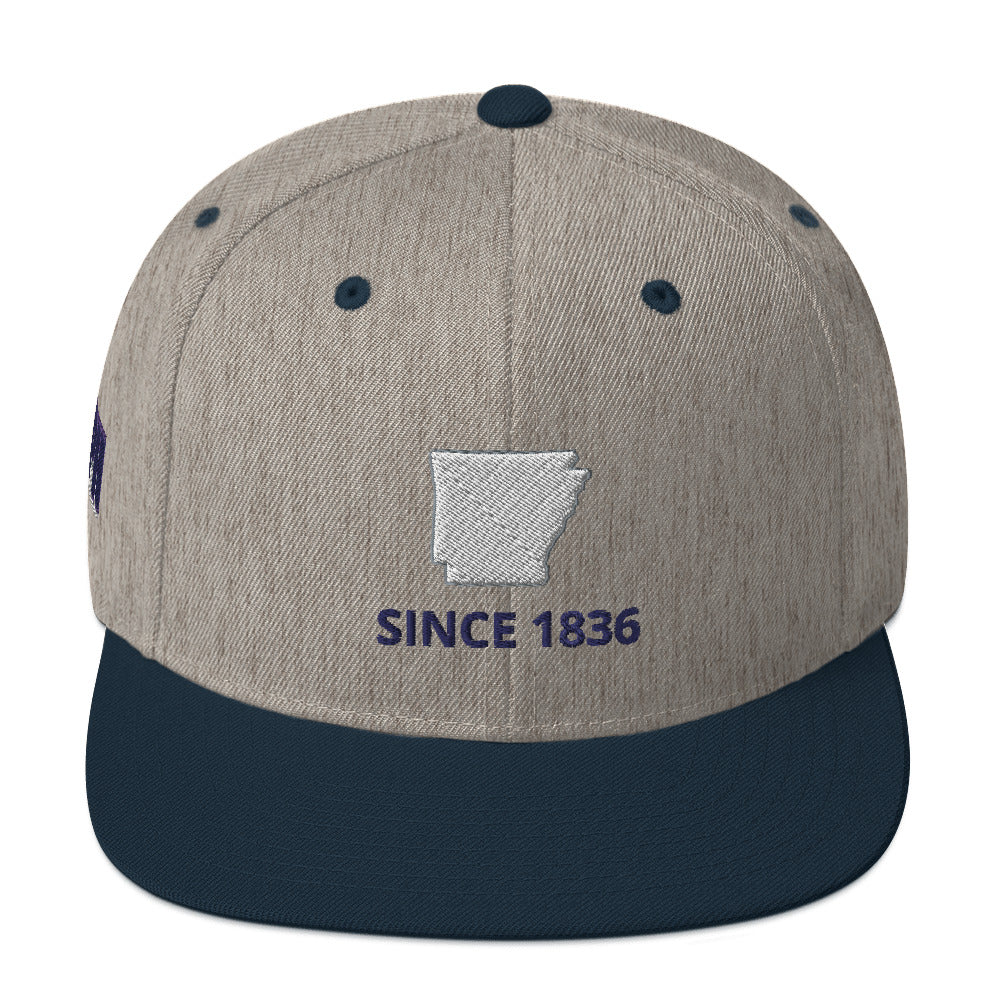 Arkansas Since 1836 Snapback Hat