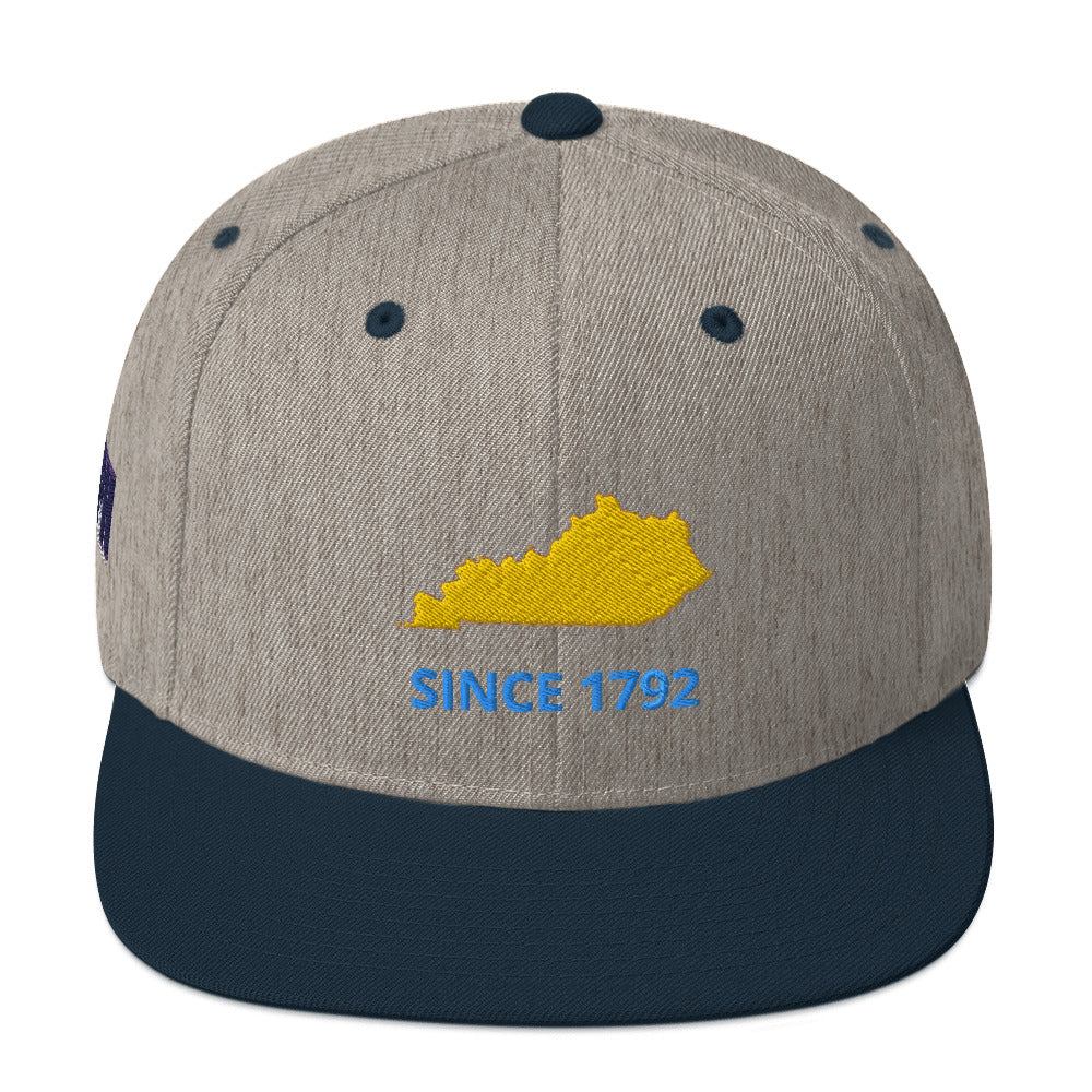 Kentucky Since 1792 Flat Bill Snapback Hat