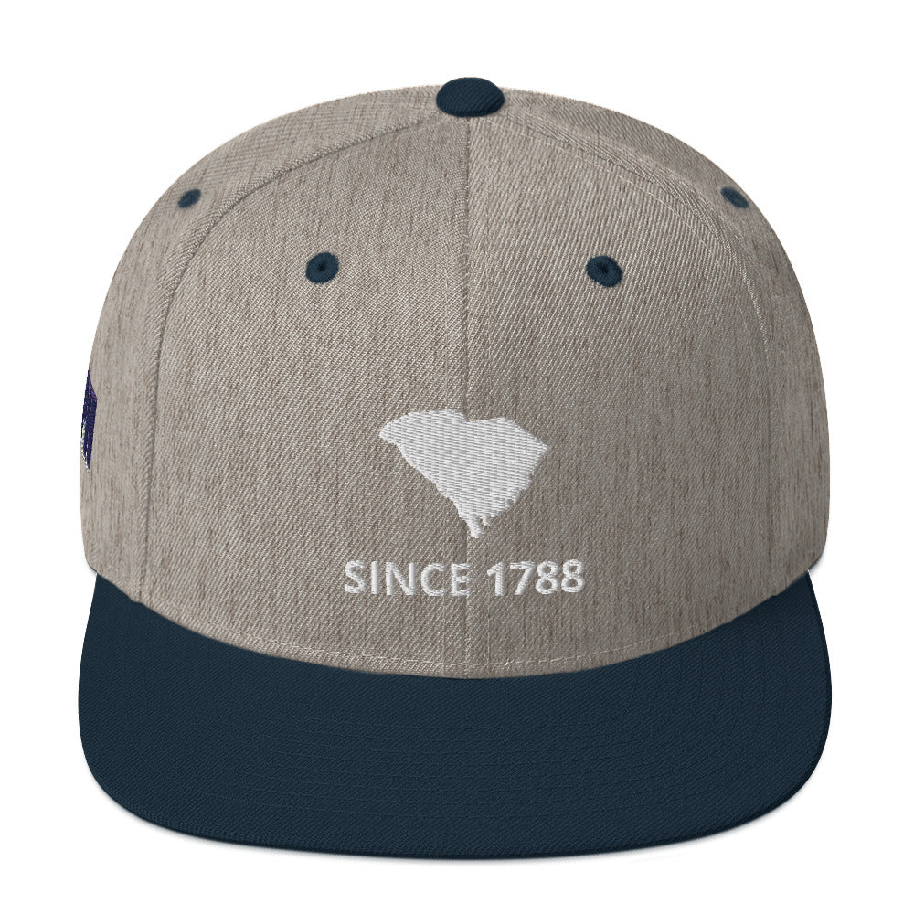 South Carolina Since 1788 Flat Bill Snapback Hat